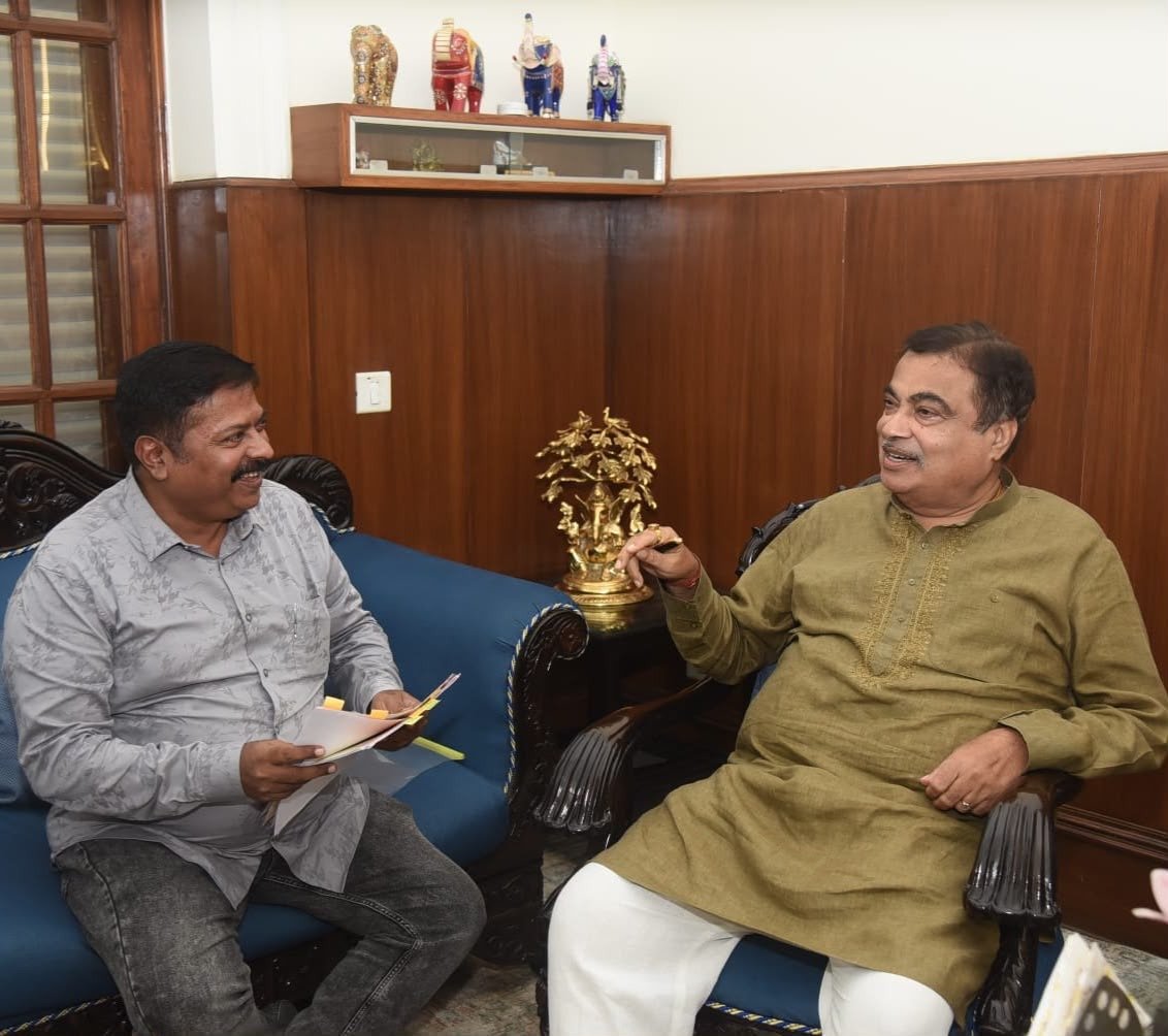 ಯಳ್ಳೂರು ಕೇಬಲ್ ಕಾರ್ ಯೋಜನೆ ಅನುಮೋದನೆ ಕೇಂದ್ರ ಸಚಿವ ನಿತಿನ್ ಗಡ್ಕರಿಗೆ ಮನವಿ